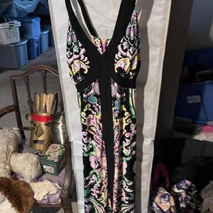 Size small woman’s long colorful dress